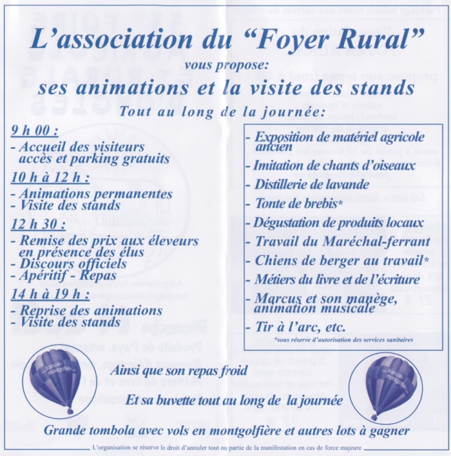 33ème édition de la Foire agricole d'Ongles 33ème édition de la Foire agricole d'Ongles