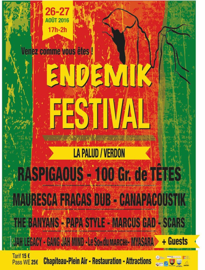 ENDEMIK festival : du reggae dans les gorges du Verdon !