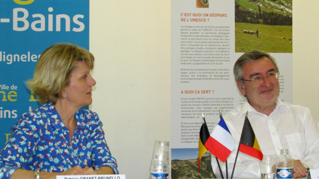 Visite Geoparc par la délégation Famenne-Ardenne Visite Geoparc par la délégation Famenne-Ardenne