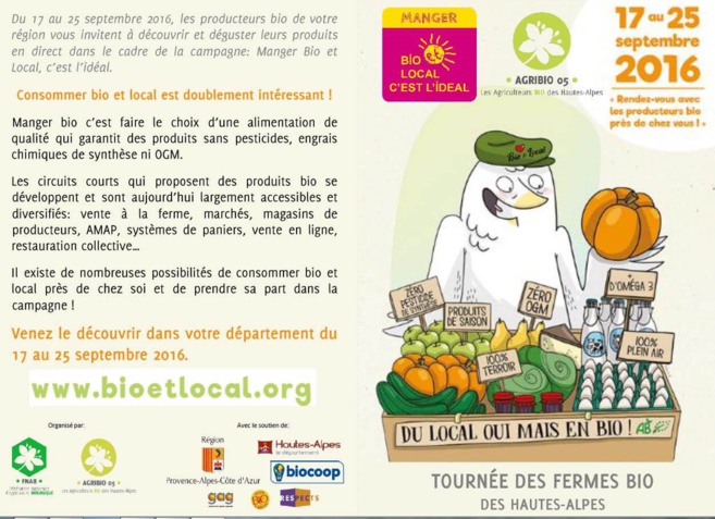 Agribio 05 propose de manger bio et local Agribio 05 propose de manger bio et local