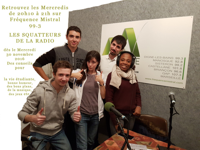 Ils vont squatter notre antenne dignoise ! Ils vont squatter notre antenne dignoise !