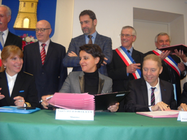 Najat Vallaud-Belkacem était en terre alpine hier Najat Vallaud-Belkacem était en terre alpine hier