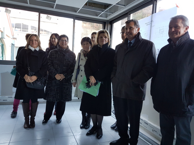 A Digne, visite des travaux de la future maison de la Santé. A Digne, visite des travaux de la future maison de la Santé.