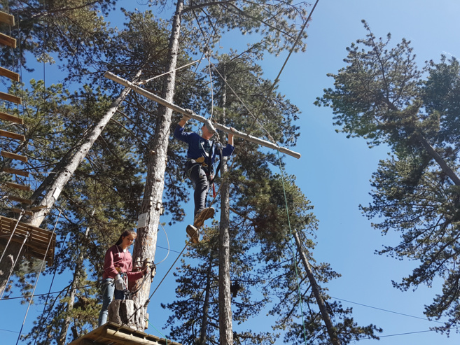 Des vacances de Pâques dans les arbres au Chaffaut Des vacances de Pâques dans les arbres au Chaffaut