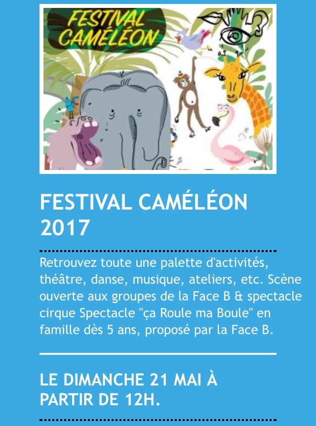 Festival Caméléon 2017 au Parc de la Schappe