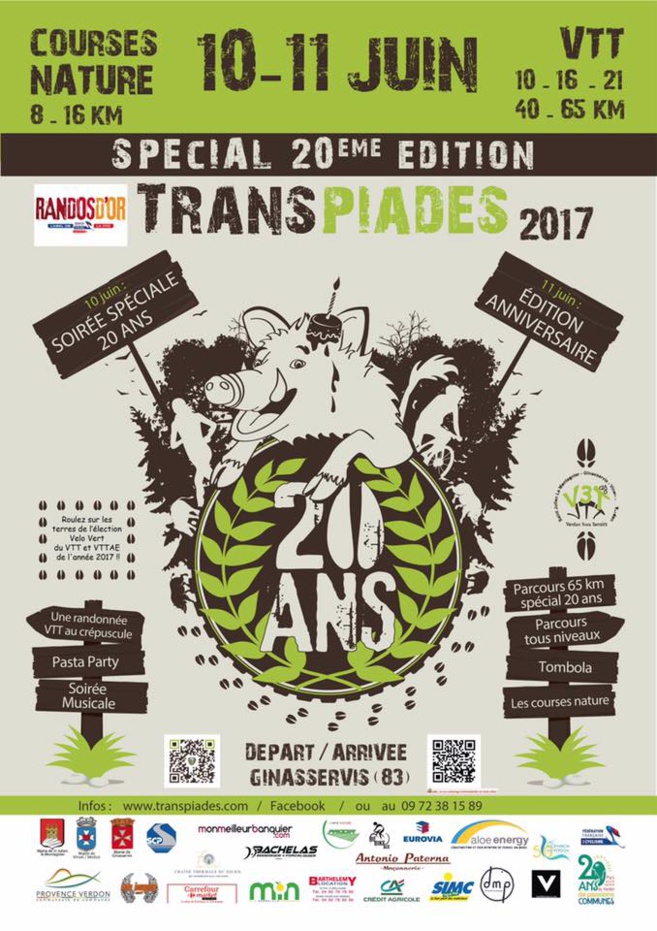 Trans-piades fête ses 20 ans ! Trans-piades fête ses 20 ans !