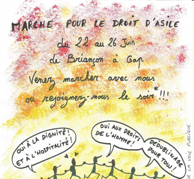 Briançon-Gap : ils vont marcher pour le droit d’asile Briançon-Gap : ils vont marcher pour le droit d’asile