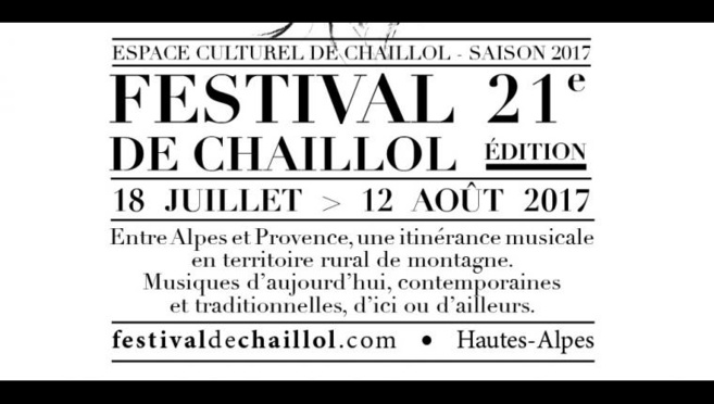 Festival de Chaillol 2017 Festival de Chaillol 2017
