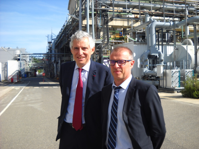 Le président de sanofi france en visite sur le site de sisteron Le président de sanofi france en visite sur le site de sisteron