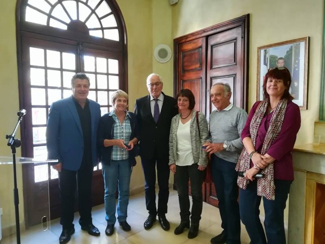Une colombe et des médailles pour les échanges franco-allemands Une colombe et des médailles pour les échanges franco-allemands