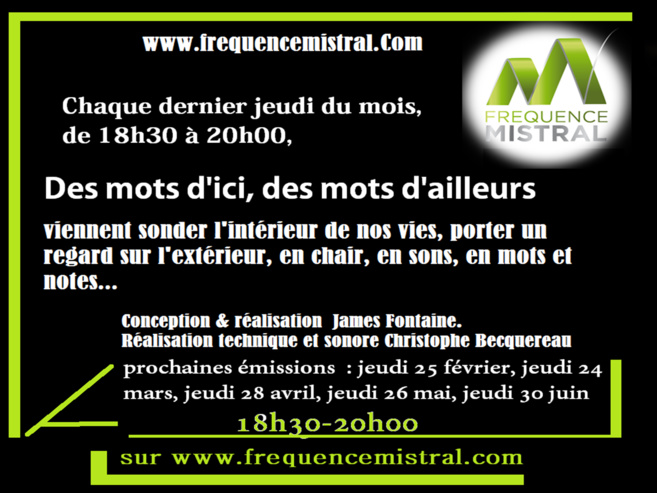 Des mots d'ici, des mots d'ailleurs du 26 Octobre 2017 Des mots d'ici, des mots d'ailleurs du 26 Octobre 2017