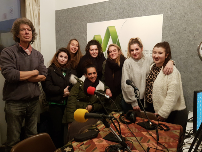 Patrick Romieu présente la semaine du son avec les étudiantes GACO Patrick Romieu présente la semaine du son avec les étudiantes GACO