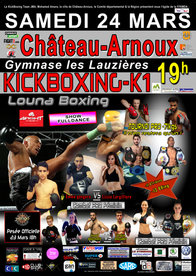 Samedi, le Louna Boxing investit Château-Arnoux ! Samedi, le Louna Boxing investit Château-Arnoux !