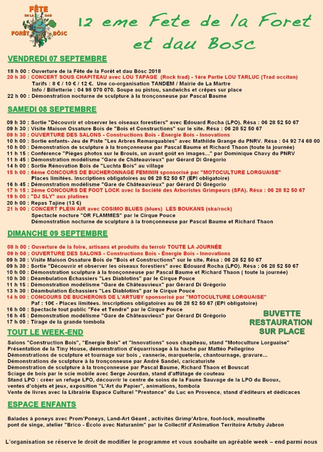 La Martre fête le bois et la forêt ce week-end La Martre fête le bois et la forêt ce week-end