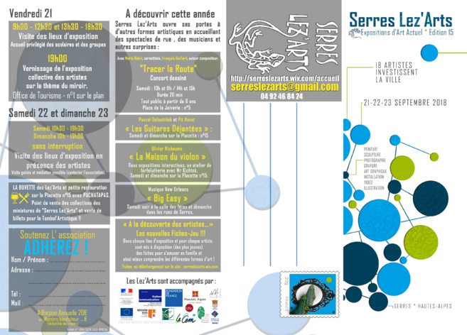 Festival Serres Lez' Arts 2018 Festival Serres Lez' Arts 2018