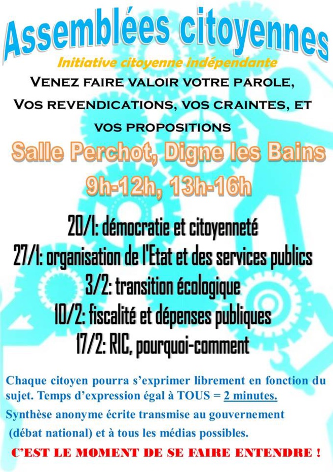 Des réunions citoyennes Dimanche Des réunions citoyennes Dimanche