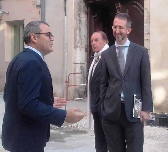 Escale patrimoine pour le préfet Jacob à Riez Escale patrimoine pour le préfet Jacob à Riez