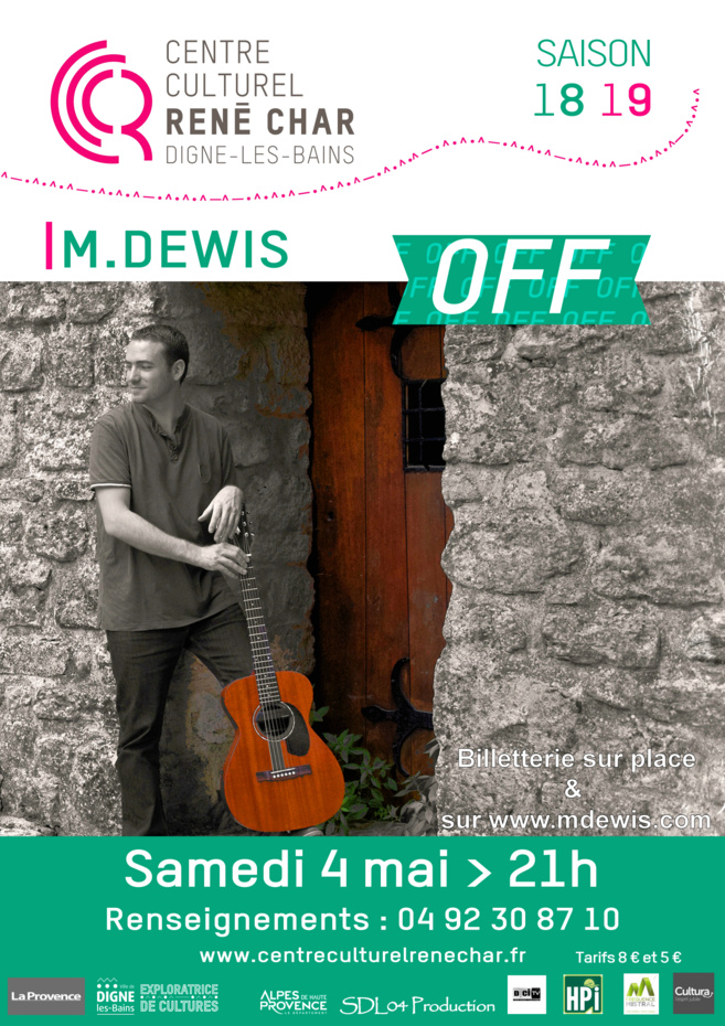 Rencontre avec M.DEWIS, bientôt en concert à Digne les bains Rencontre avec M.DEWIS, bientôt en concert à Digne les bains