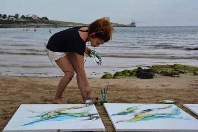 Rosario d'Espinay Saint-Luc ouvre les portes de son atelier à Oraison Rosario d'Espinay Saint-Luc ouvre les portes de son atelier à Oraison