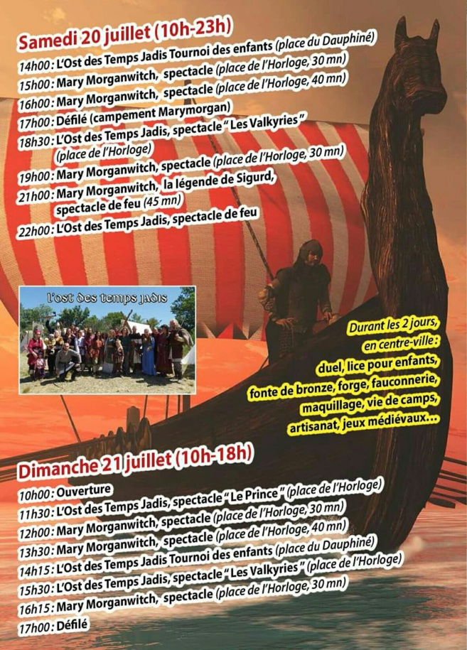 Les Vikings envahissent Sisteron les 20 et 21 juillet ! Les Vikings envahissent Sisteron les 20 et 21 juillet !