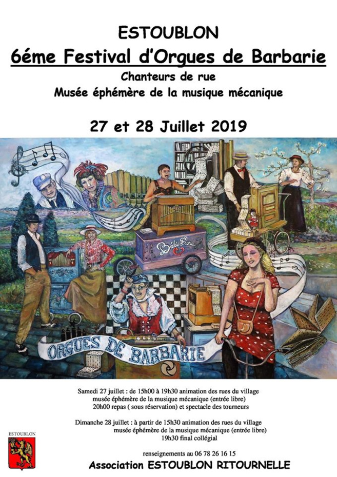 6ème festival d'Orgues de Barbarie à Estoublon