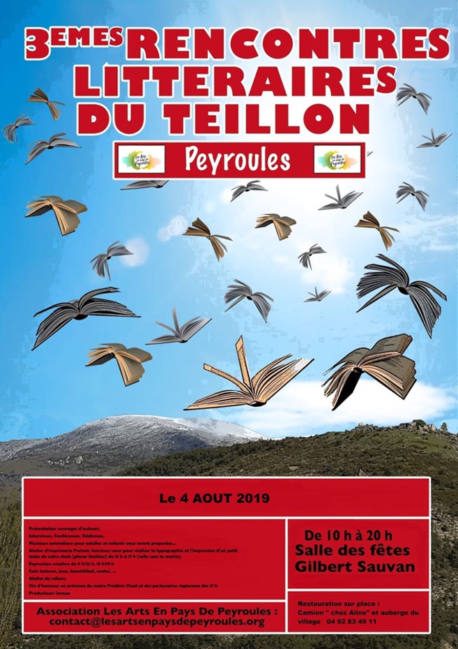 3èmes rencontres littéraires à Peyroules ce dimanche. 3èmes rencontres littéraires à Peyroules ce dimanche.