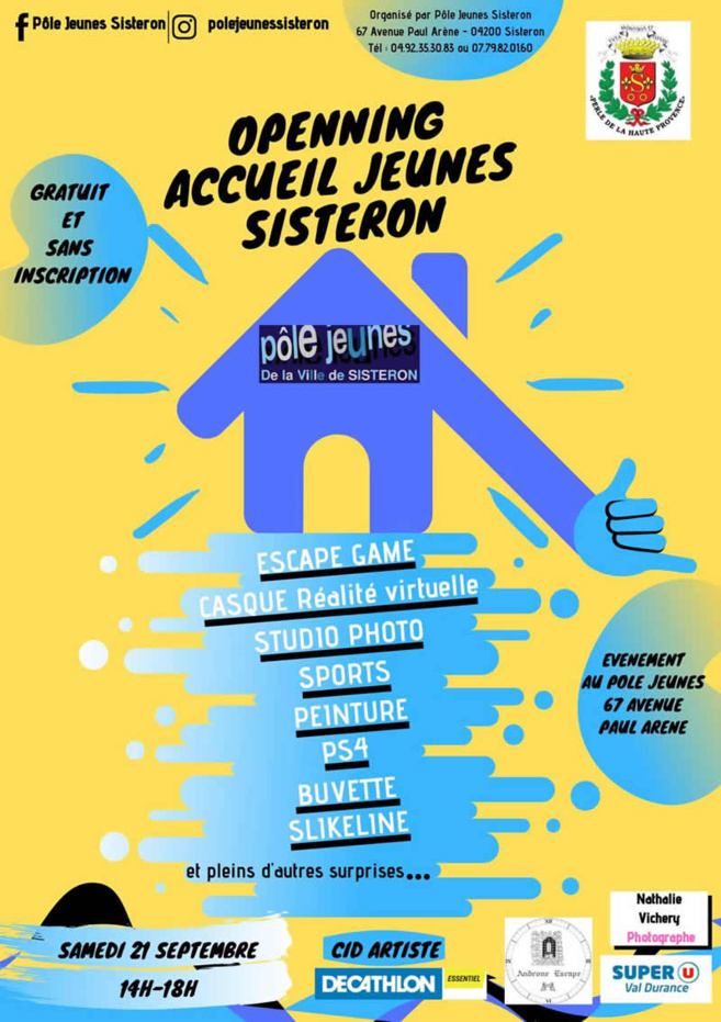 Sisteron : le retour festif de l’accueil jeunes ce samedi Sisteron : le retour festif de l’accueil jeunes ce samedi