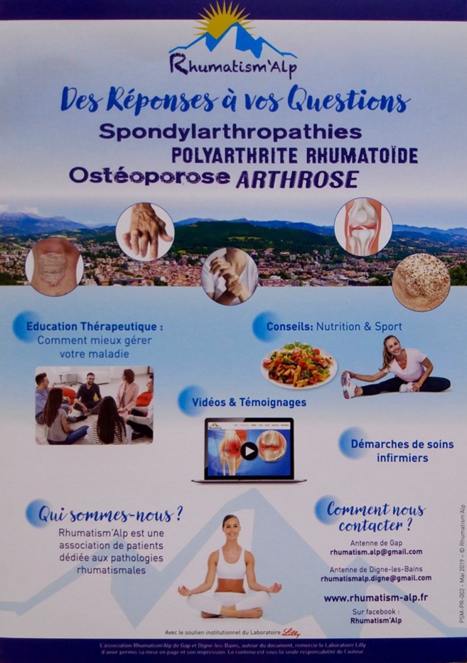 L'association rhumatism'Alp plus près de vous L'association rhumatism'Alp plus près de vous