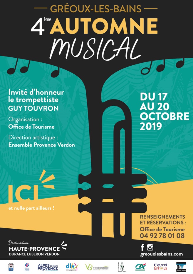 Depuis 3 ans l’automne est musical à Gréoux Depuis 3 ans l’automne est musical à Gréoux