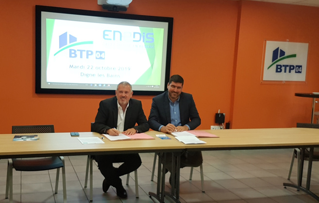 Enedis et BTP 04 en phase… Enedis et BTP 04 en phase…