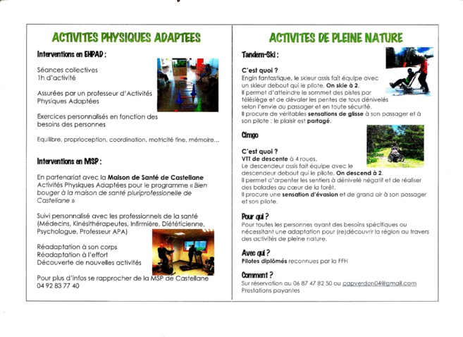 Cap'Verdon : la montagne accessible pour tous Cap'Verdon : la montagne accessible pour tous