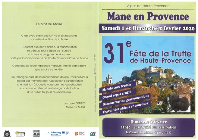 Mane accueille la 31ème fête de la truffe ce week-end Mane accueille la 31ème fête de la truffe ce week-end