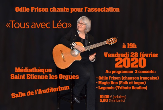 Concert solidaire pour Léo à Saint-Etienne-les-Orgues ce vendredi Concert solidaire pour Léo à Saint-Etienne-les-Orgues ce vendredi