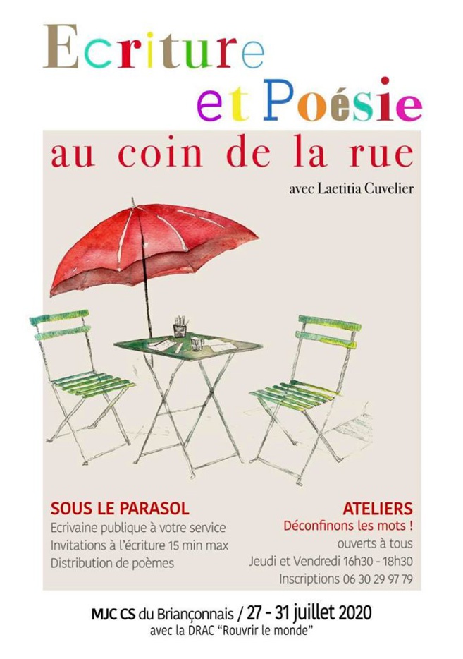 Poésie au coin de la rue avec la MJC du Briançonnais Poésie au coin de la rue avec la MJC du Briançonnais