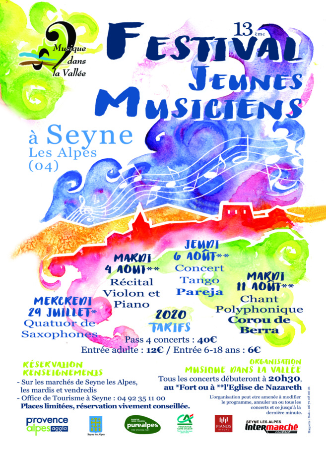 A Seyne les alpes 13ème édition de Musique dans la vallée A Seyne les alpes 13ème édition de Musique dans la vallée