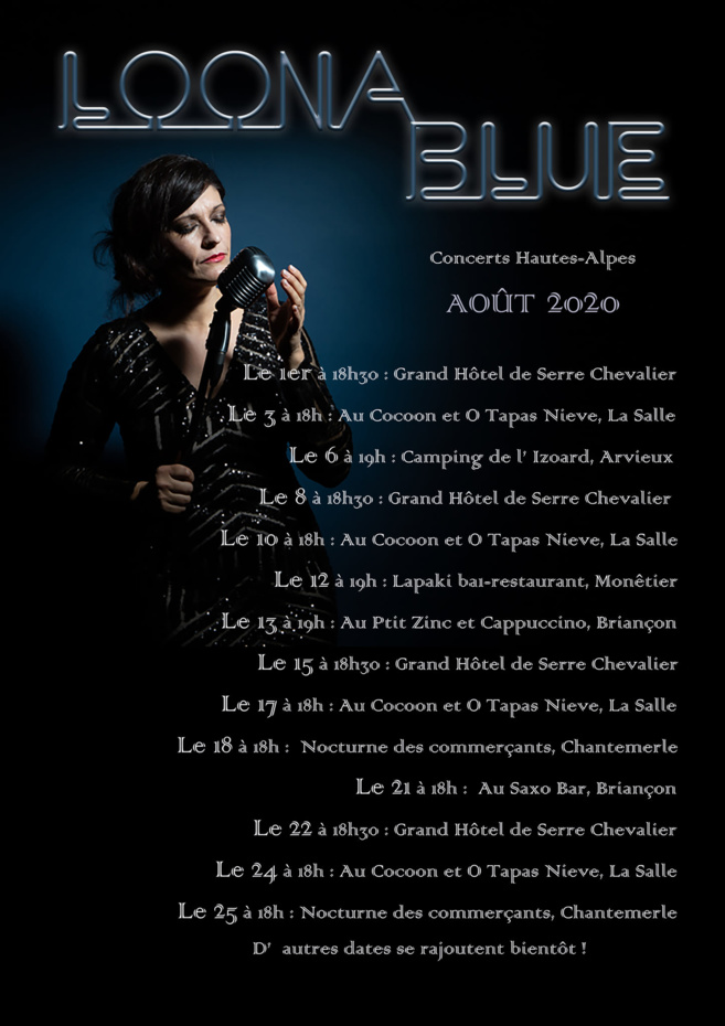 Loona Blue et son cocktail vocal à Briançon ! Loona Blue et son cocktail vocal à Briançon !