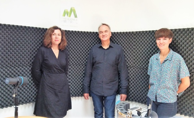 Clémentine Mélois, Hervé Le Tellier et Colombe Boncenne Clémentine Mélois, Hervé Le Tellier et Colombe Boncenne