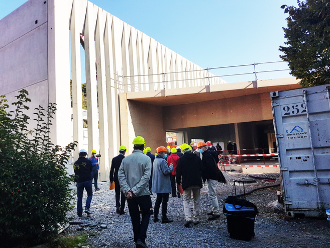 Collège Borrély - le gymnase en construction Collège Borrély - le gymnase en construction