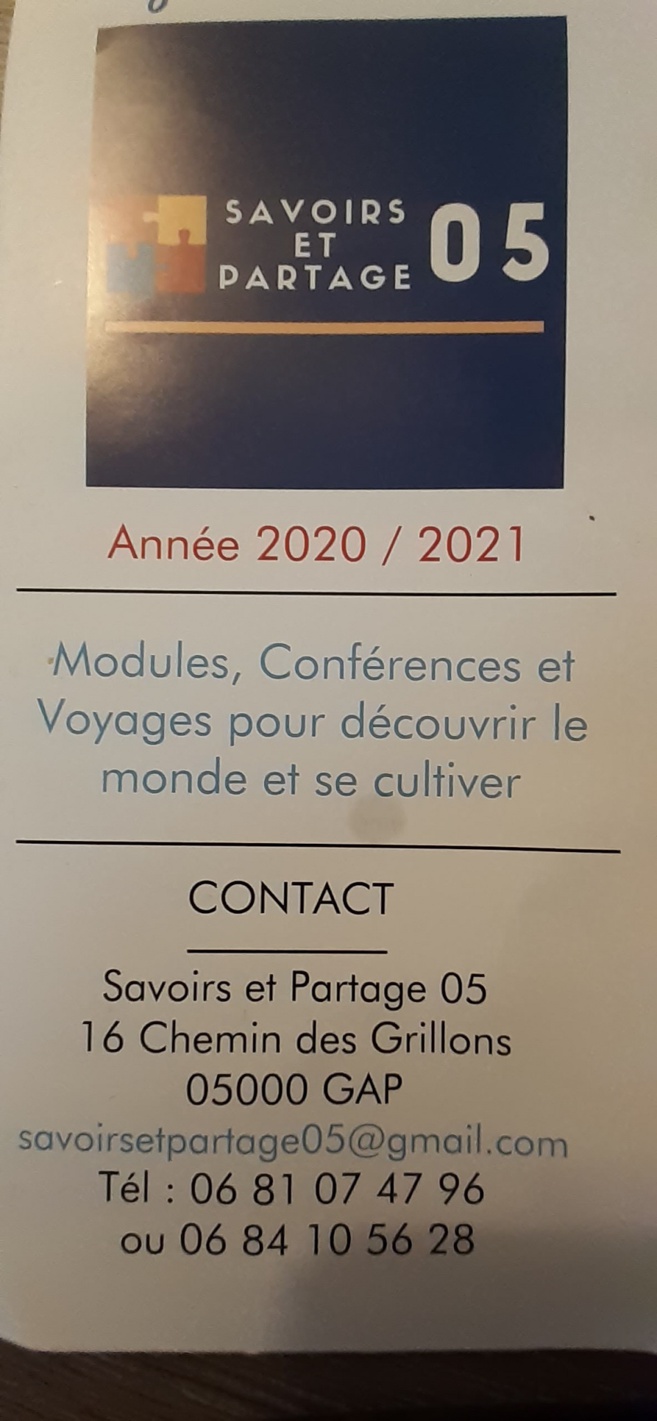 Savoirs et Partage 05 une association dynamique Savoirs et Partage 05 une association dynamique