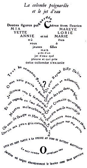 la douceur de la poesie de Guillaume Apollinaire 