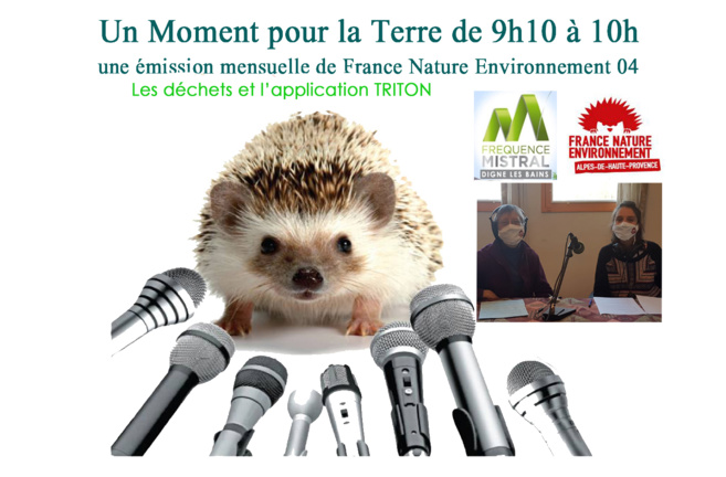 Un moment pour la terre avec France Nature Environnement - Application Triton pour les déchets