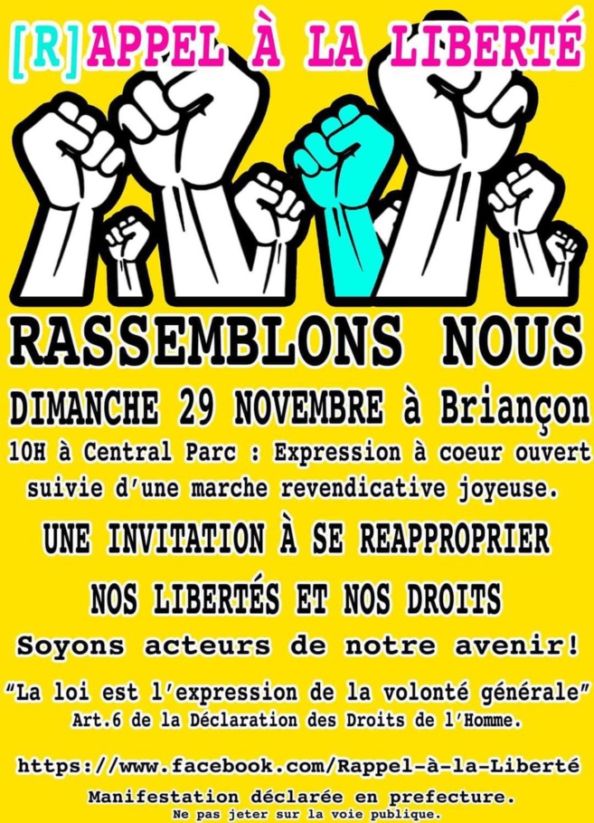 Un "Rappel à la liberté" à Briançon Un "Rappel à la liberté" à Briançon