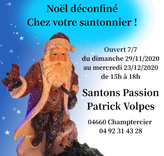 Le santonnier Patrick Volpes partenaire du téléthon Le santonnier Patrick Volpes partenaire du téléthon