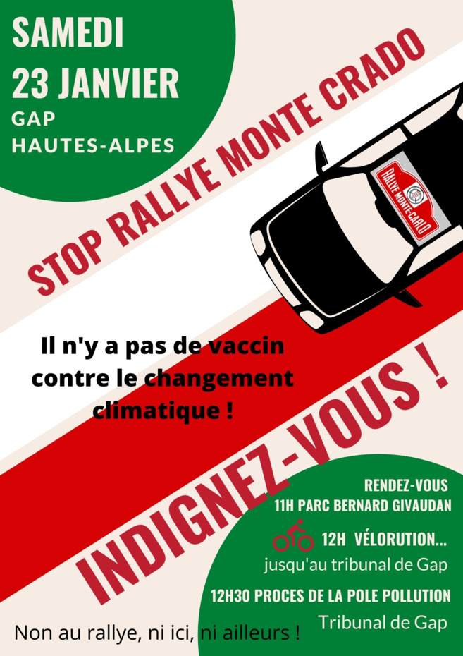 A Gap, mobilisation anti rallye de Monte-Carlo