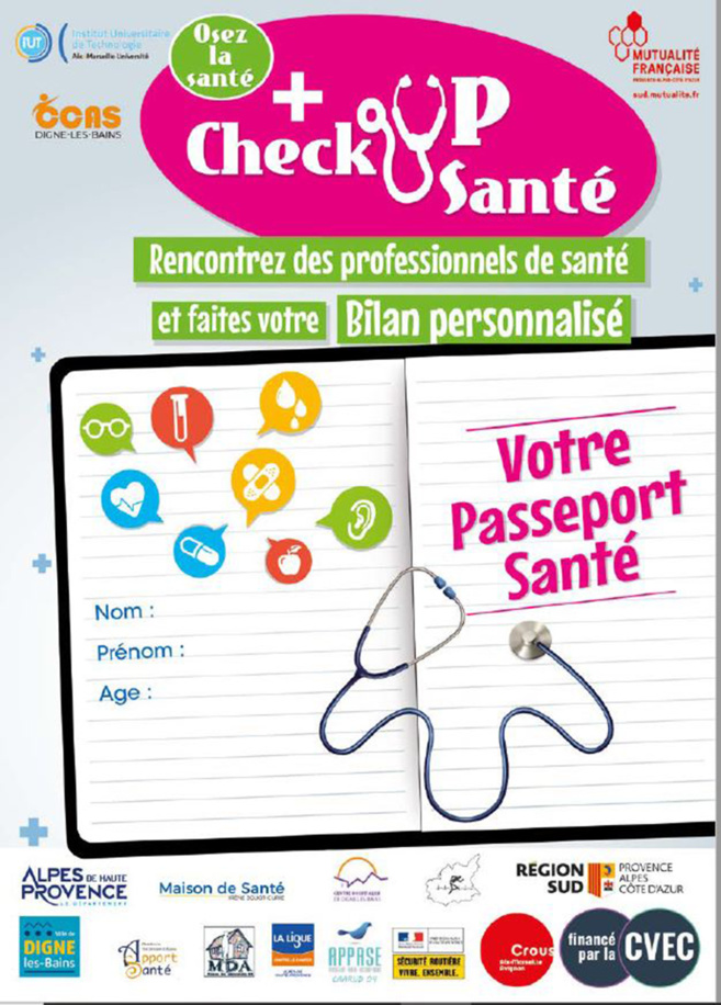 Un check up santé virtuel pour les étudiants de l'IUT de Digne les bains Un check up santé virtuel pour les étudiants de l'IUT de Digne les bains