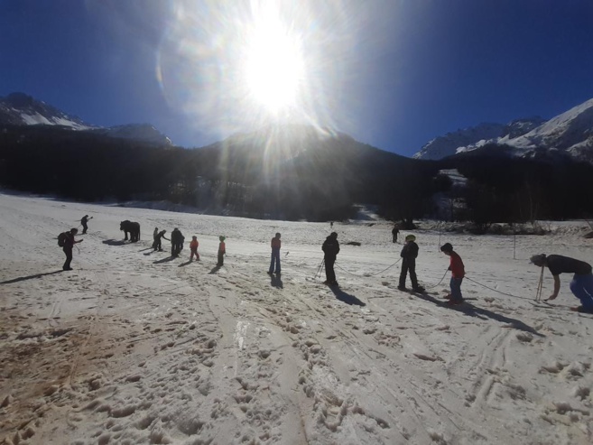 Les chevaux assurent les remontées mécaniques à Monêtier-les-Bains Les chevaux assurent les remontées mécaniques à Monêtier-les-Bains
