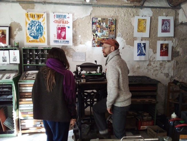 'Grafikas' un atelier de gravures à Reillanne