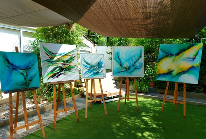 Exposition De l'atelier au jardin de Rosario d'Espinay Saint-Luc 