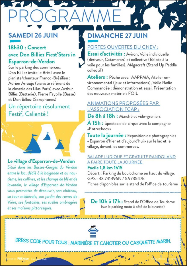 Esparron-de-Verdon : première fête du lac Esparron-de-Verdon : première fête du lac