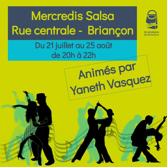 Venez danser la Salsa tous les mercredis de l'été ! Venez danser la Salsa tous les mercredis de l'été !